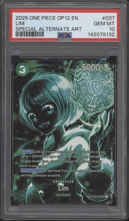 Lim One Piece Card Game OP12 Special Alternate Art #037 PSA 10 #2