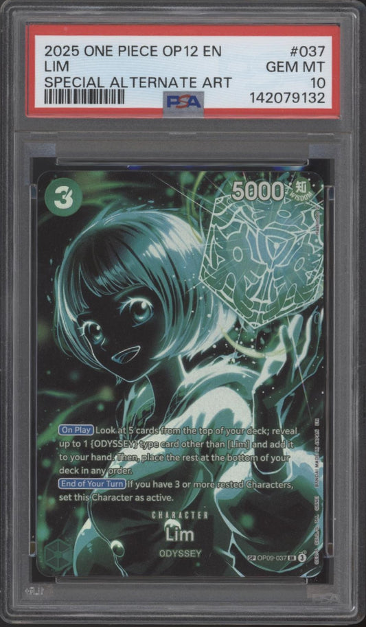 Lim One Piece Card Game OP12 Special Alternate Art #037 PSA 10 #2