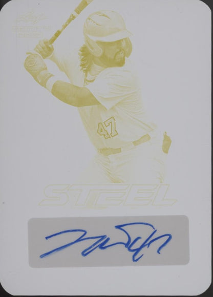 Tommy White 2023 Leaf Trinity Steel Printing Plate Auto 1/1 #S-TW2