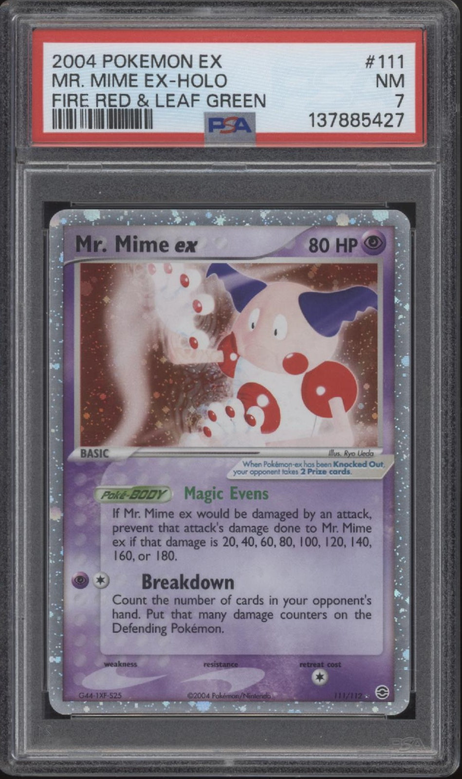 Mr. Mime ex Pokemon Fire Red & Leaf Green Holo #111 PSA 7