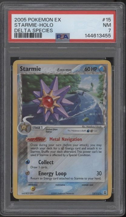 Starmie Pokemon Delta Species Holo #15 PSA 7
