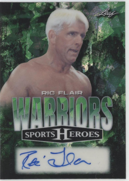 Ric Flair 2025 Leaf Sports Heroes Warriors Auto 4/9 #W-RF1
