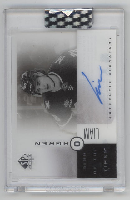 Liam Ohgren 2024-25 Upper Deck Clear Cut SPA Sign of the Times Clear Card Auto