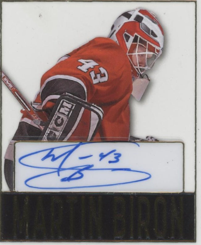 Martin Biron 2025 Leaf Mini Clear Card Auto 1/1 #LC-MB1