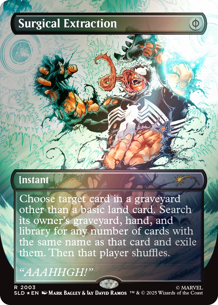 Magic the Gathering: Secret Lair x Marvel - Spider-Man: Venom Unleashed (Colors) [Rainbow Foil]