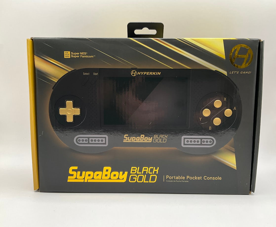 Hyperkin SupaBoy Black Gold Super Nintendo Sealed