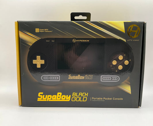 Hyperkin SupaBoy Black Gold Super Nintendo Sealed