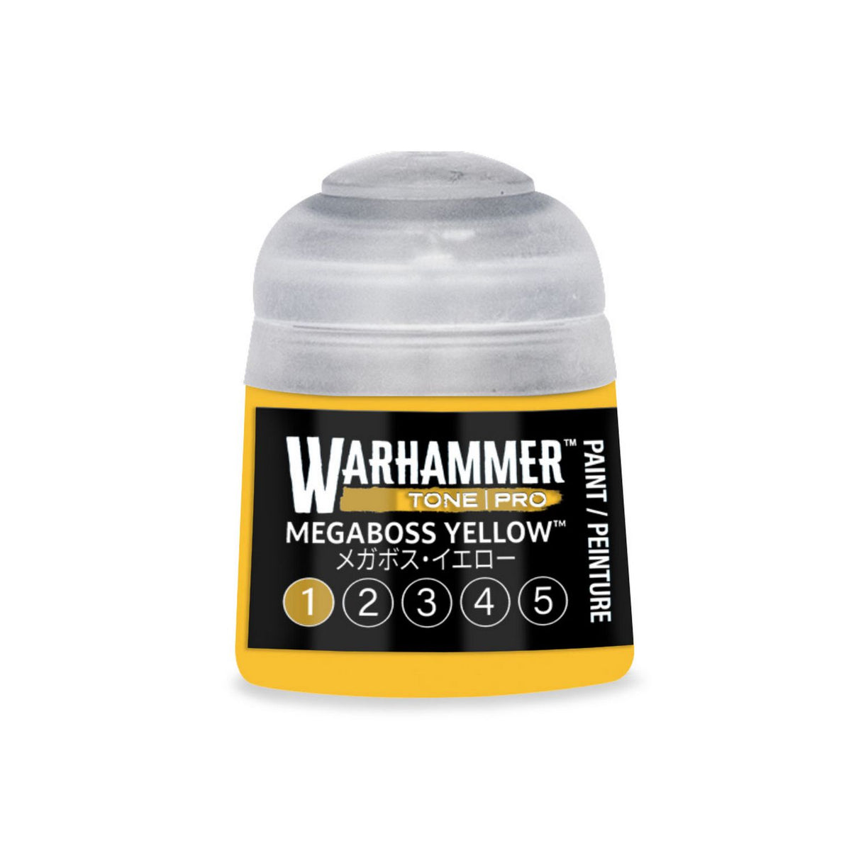 Warhammer Tone Pro: Megaboss Yellow 1 Paint (12ml)