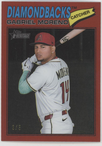 Gabriel Moreno 2026 Topps Chrome Heritage Red Refractor 3/5 #361