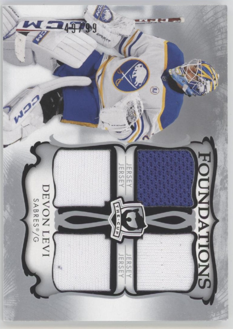 Devon Levi 2023-24 Upper Deck The Cup Foundations Swatch 49/99 #F-DL