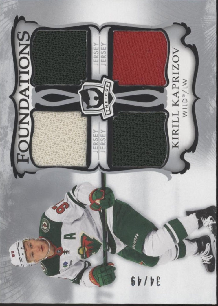 Kirill Kaprizov 2023-24 Upper Deck The Cup Foundations Swatch 34/49 #F-KK
