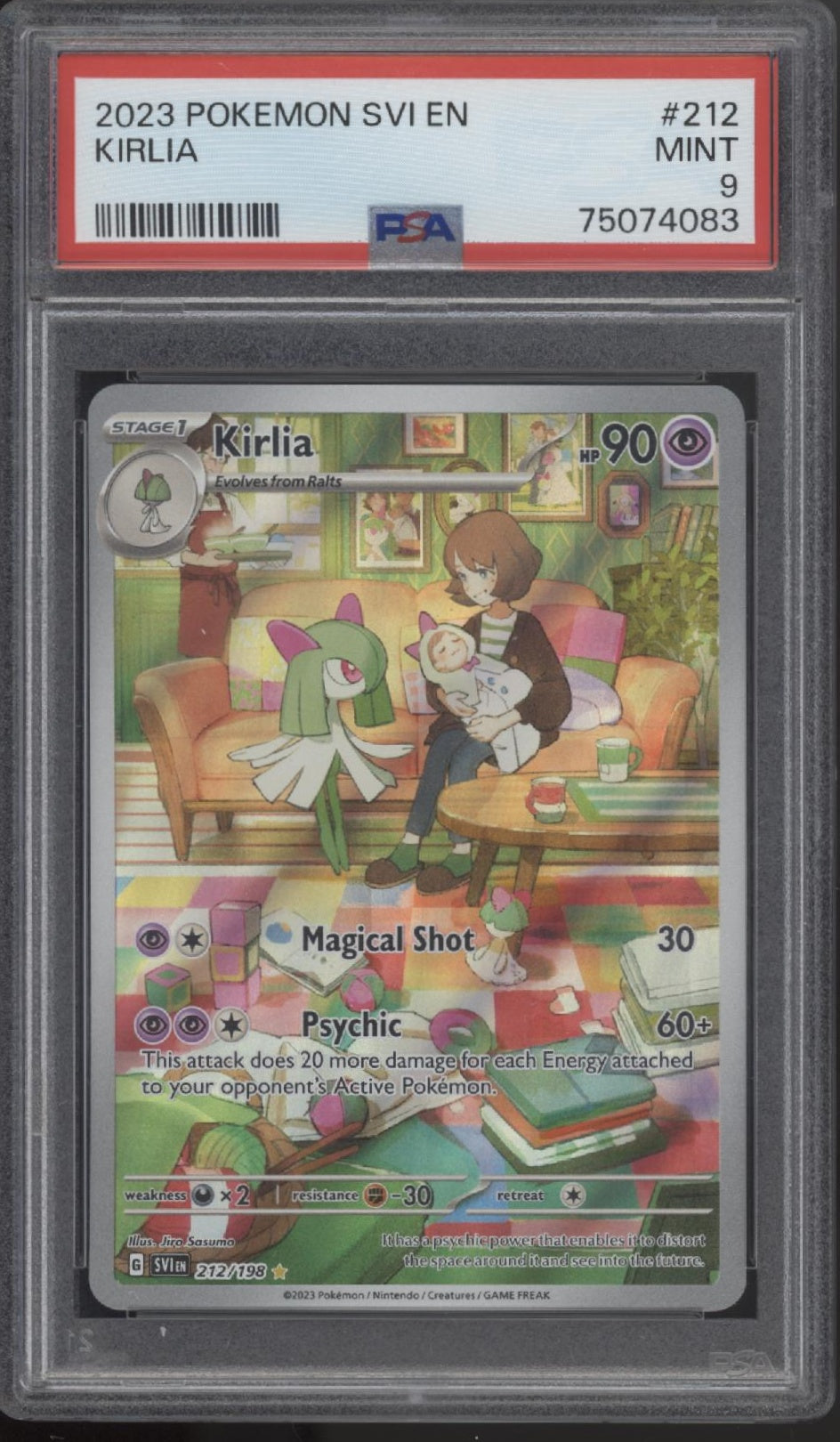 Kirlia Pokemon Scarlet & Violet #212 PSA 9