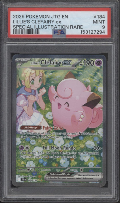 Lillie's Clefairy ex Pokemon Journey Together Special Illustration Rare PSA 9