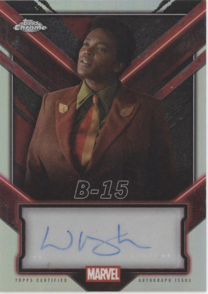 Wunmi Mosaku as B-15 2025 Topps Chrome Deadpool Refractor Auto #TC-WB