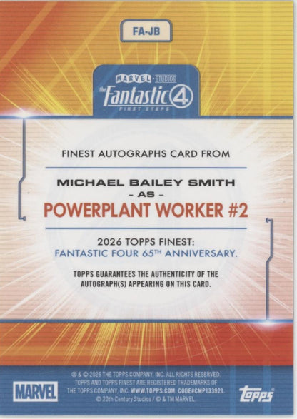 Michael Bailey Smith as Powerplant Worker #2 2026 Finest Marvel Auto 84/99