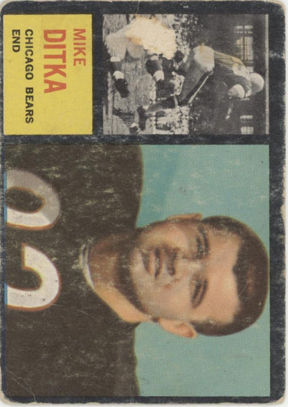 Mike Ditka 1962 Topps RC #17 Chicago Bears PR