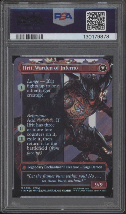 Clive, Ifrit's Dominant MTG Final Fantasy Character Borderless Surge Foil PSA 10
