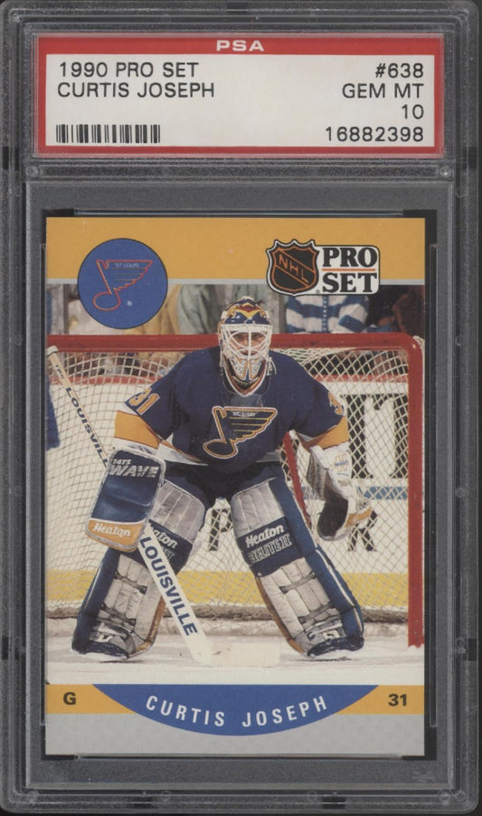 Curtis Joseph 1990-90 Pro Set RC #638 PSA 10