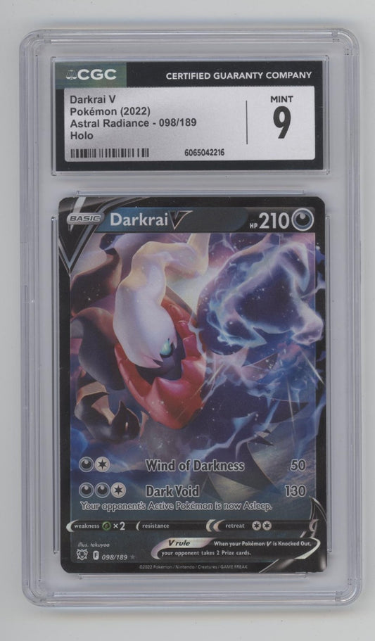 Darkrai V Pokemon Astral Radiance Holo #098 CGC 9