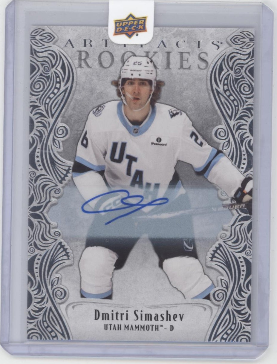 Dmitri Simashev 2025-26 Upper Deck Artifacts RC Auto #XIV