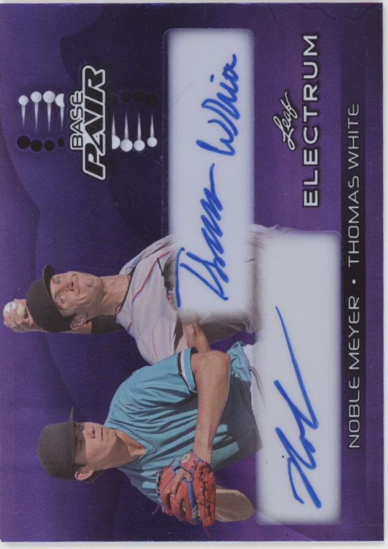 Noble Meyer / Thomas White 2024 Leaf Electrum Base Pair Purple Autos 2/25 #BP-17、Collector Store LLC、kayou