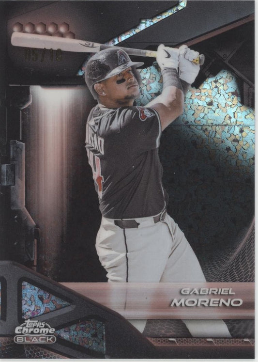 Gabriel Moreno 2026 Topps Chrome Black Mini Diamond Refractor 05/10 #102