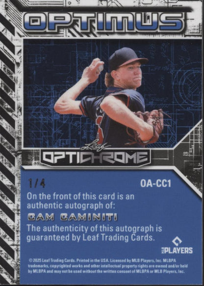Cam Caminiti 2025 Leaf Optichrome Optimus Auto 1/4 #OA-CC1