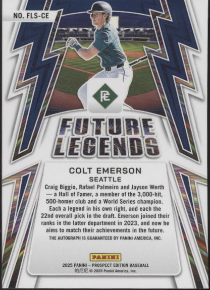 Colt Emerson 2025 Panini Prospect Edition Future Legends Auto #FLS-CE