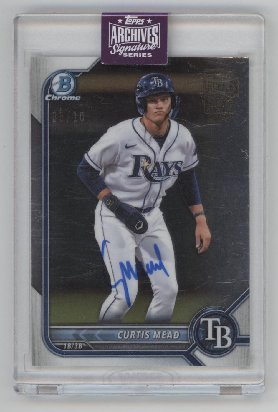 Curtis Mead 2025 Topps Archives Signature Series Auto 05/10 #BDC-38