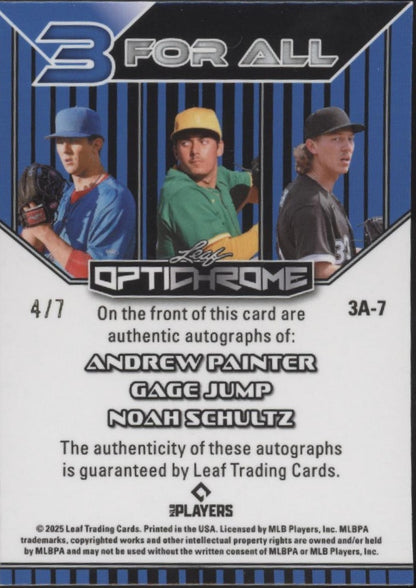Painter / Jump / Schultz 2025 Leaf Optichrome 3 For All Autos 4/7 #3A-7