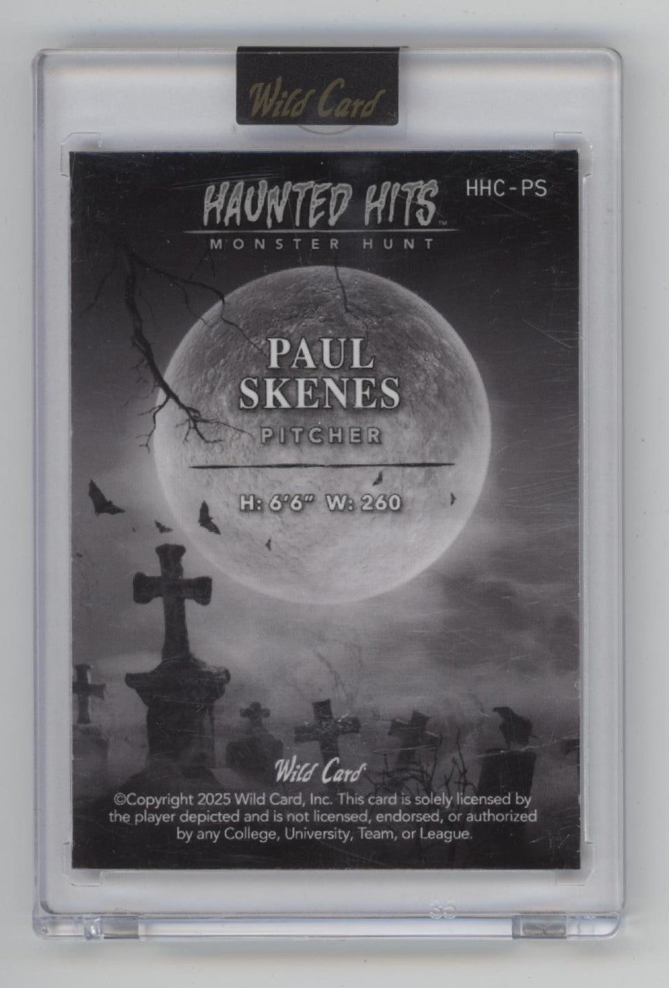 Paul Skenes 2025 Wild Card Haunted Hits 2/2 #HHC-PS