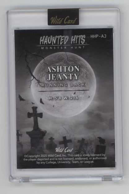 Ashton Jeanty 2025 Wild Card Haunted Hits 1/1 #HHP-AJ