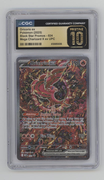 Oricorio ex Pokemon Mega Chaizard X ex UPC #024 CGC 10 Pristine
