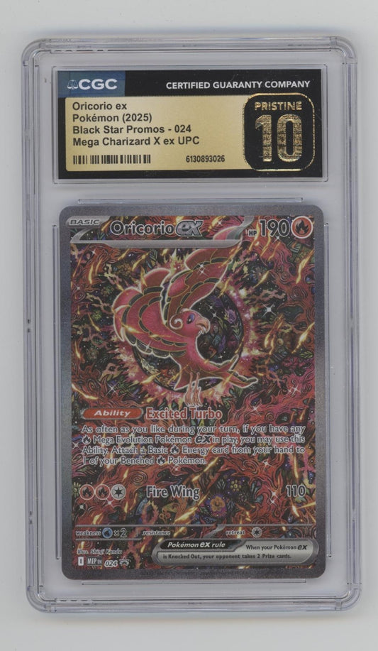 Oricorio ex Pokemon Mega Chaizard X ex UPC #024 CGC 10 Pristine