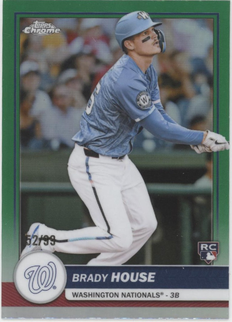 Brady House 2026 Topps Chrome Flagship Green Refractor RC 52/99 #34