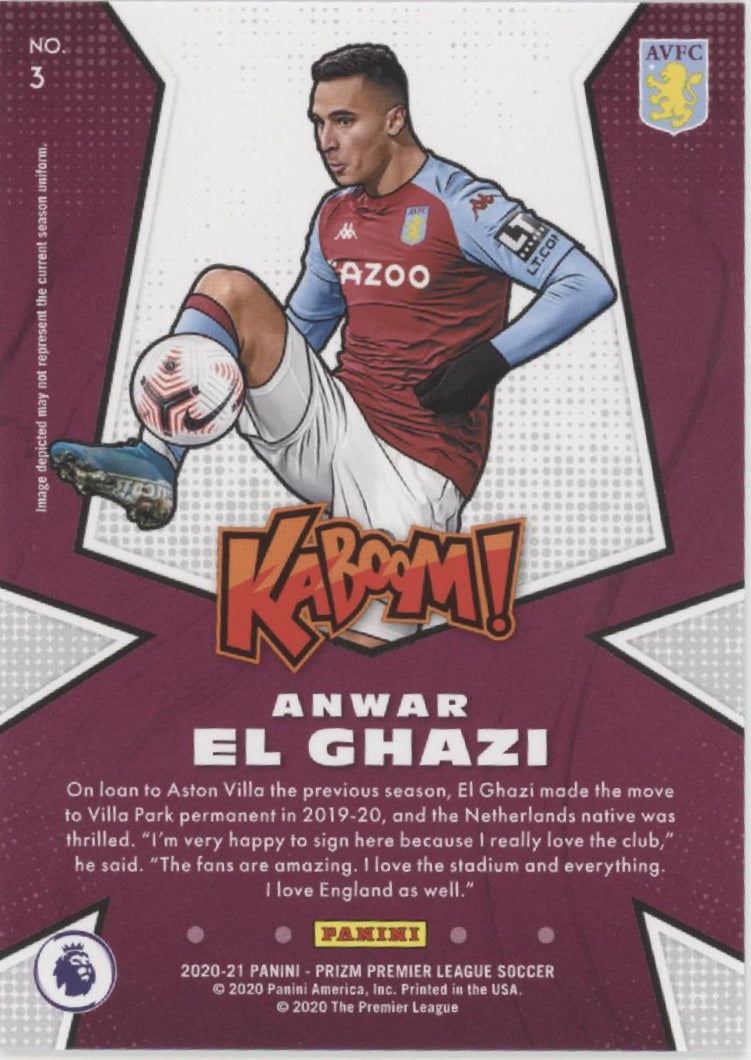 Anwar El Ghazi 2020-21 Panini Prizm Premier League Kaboom! #3
