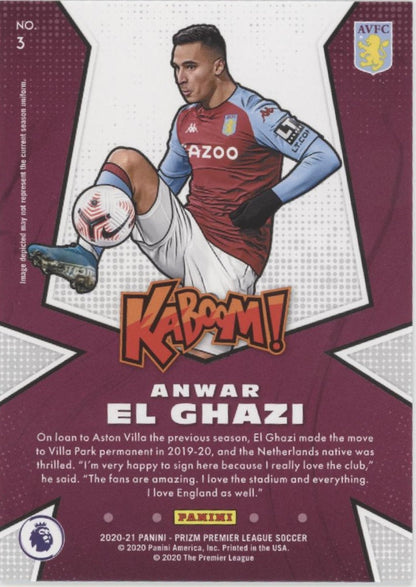 Anwar El Ghazi 2020-21 Panini Prizm Premier League Kaboom! #3