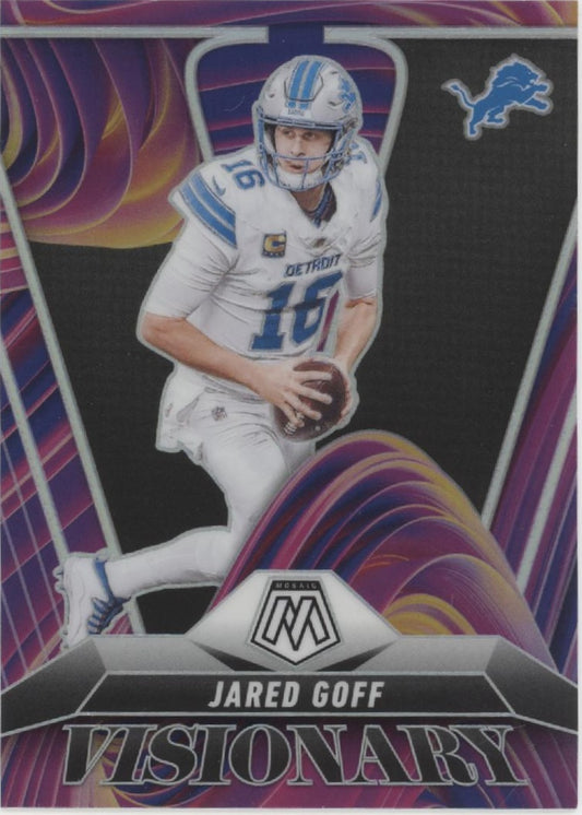 Jared Goff 2025 Panini Mosaic Visionary Prizm #9