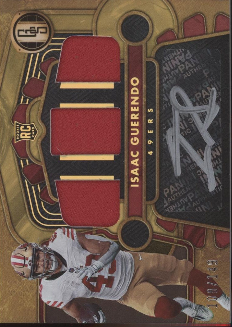 Isaac Guerendo 2024 Panini Gold Standard Swatch RC Auto 108/149 #26