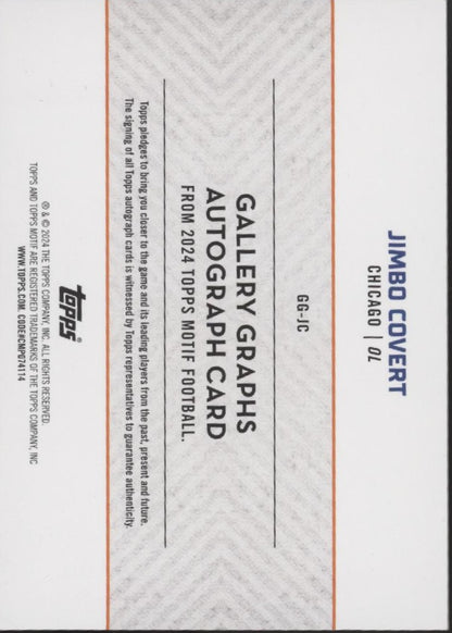 Jimbo Covert 2024 Topps Motif Gallery Graphs Auto 30/49 #GG-JC