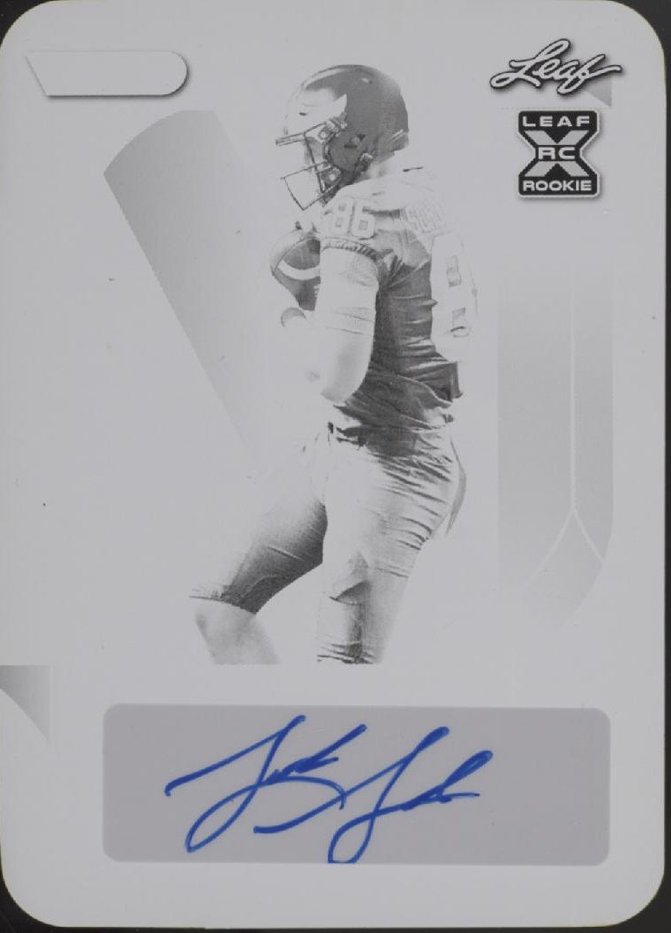 Luke Schoonmaker 2023 Leaf Vivid Black Printing Plate RC Auto 1/1 #BA-LS1