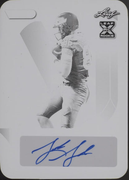 Luke Schoonmaker 2023 Leaf Vivid Black Printing Plate RC Auto 1/1 #BA-LS1
