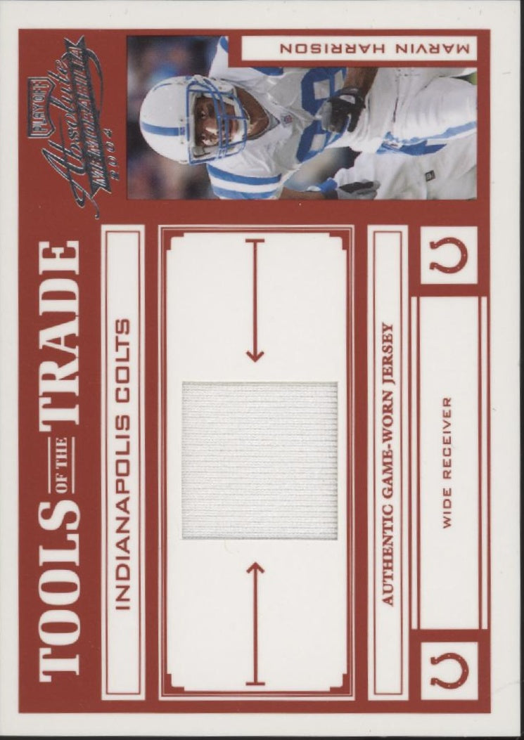 Marvin Harrison 2004 Playoff Absolute Tools of the Trade Swatch 092/100