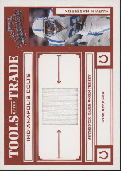 Marvin Harrison 2004 Playoff Absolute Tools of the Trade Swatch 092/100