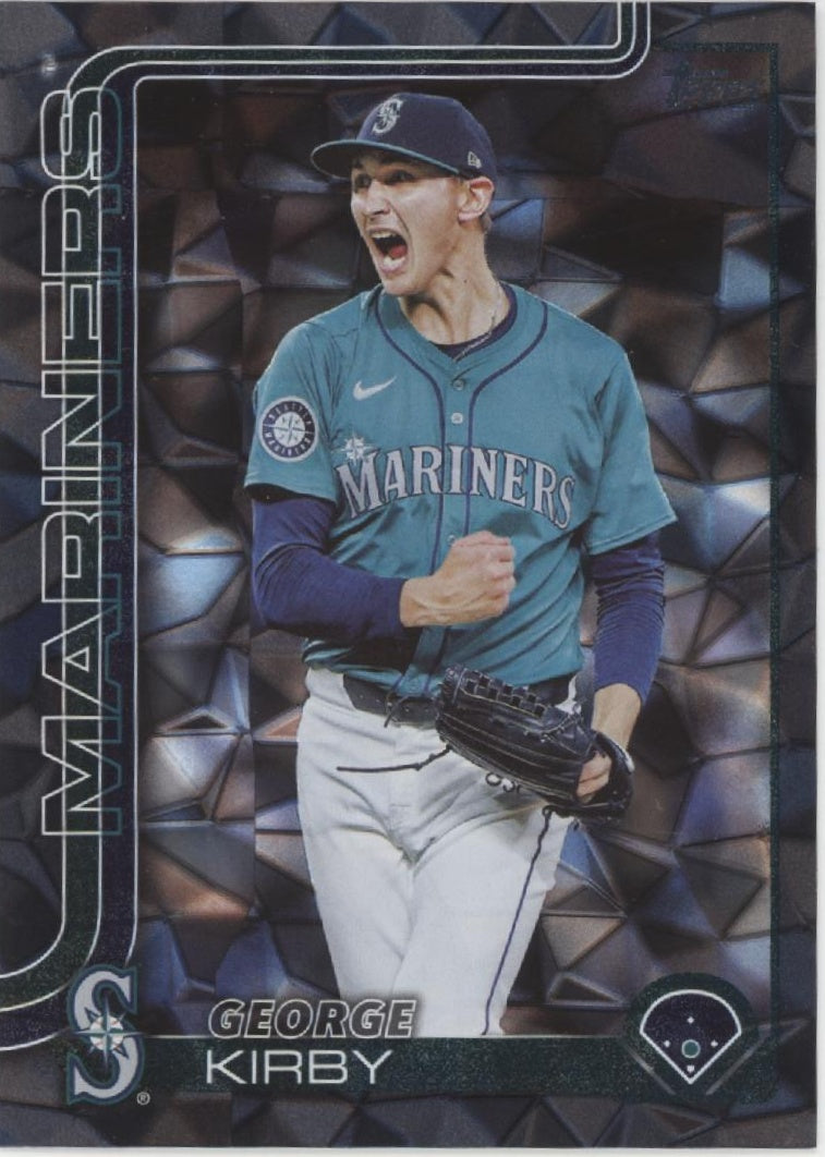 George Kirby 2025 Topps Series 2 Black Diamante Foil 07/10 #468