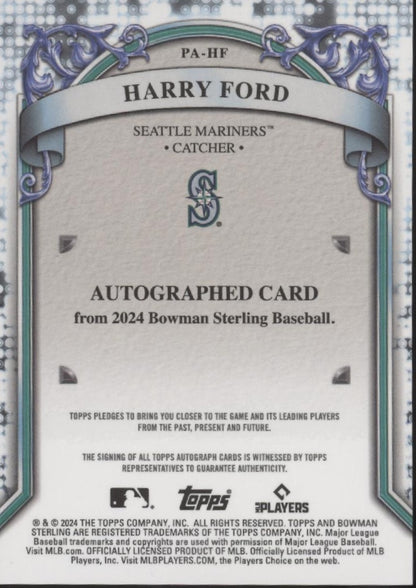 Harry Ford 2024 Bowman Sterling Auto 032/100 #PA-HF