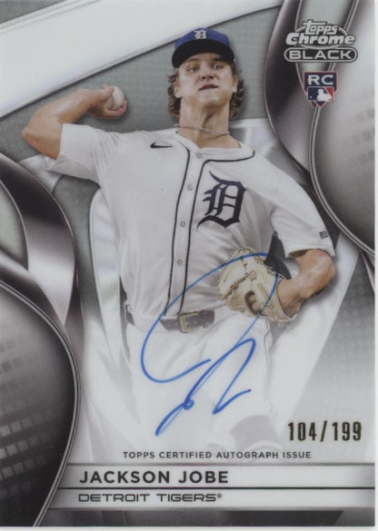 Jackson Jobe 2025 Topps Chrome Black Refactor RC Auto 104/199 #CBA-JJB