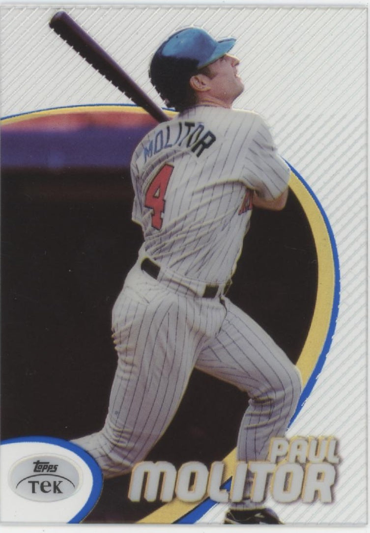 Paul Molitor 1998 Topps Tek Pattern 78 #54