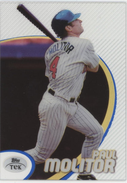 Paul Molitor 1998 Topps Tek Pattern 78 #54