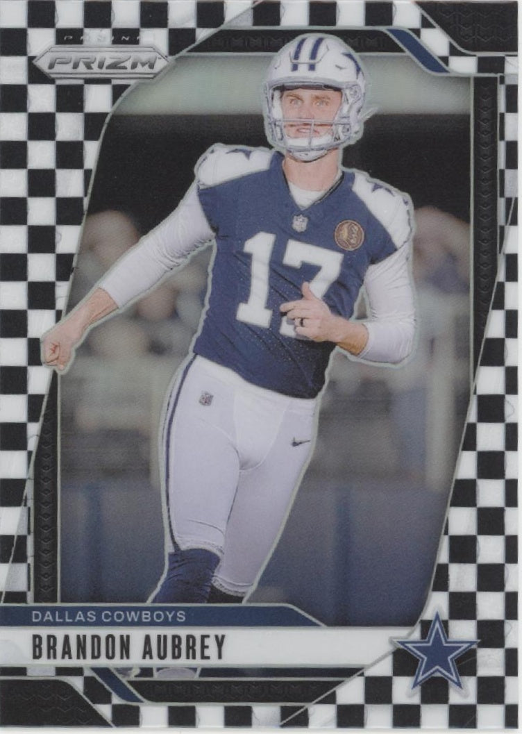 Brandon Aubrey 2024 Panini Prizm Black & White Checkerboard Prizm #79
